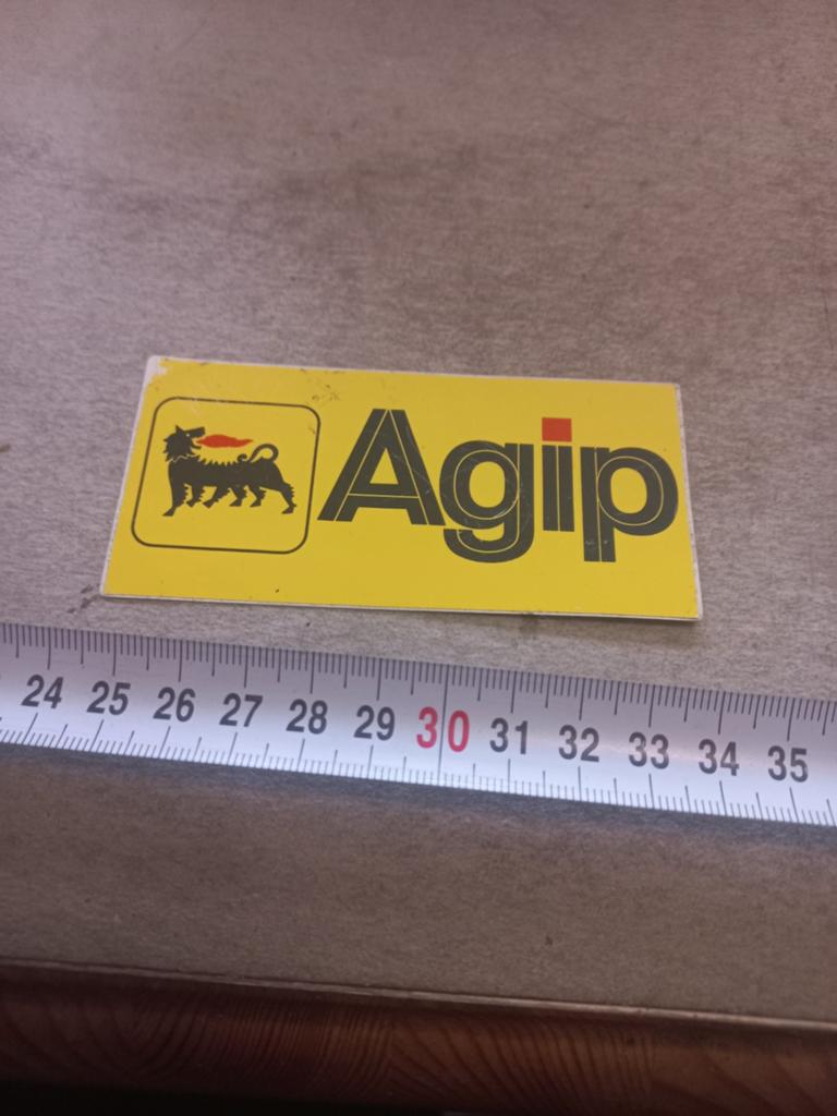 Agip geel, Verzamelen, Ophalen of Verzenden, Zo goed als nieuw