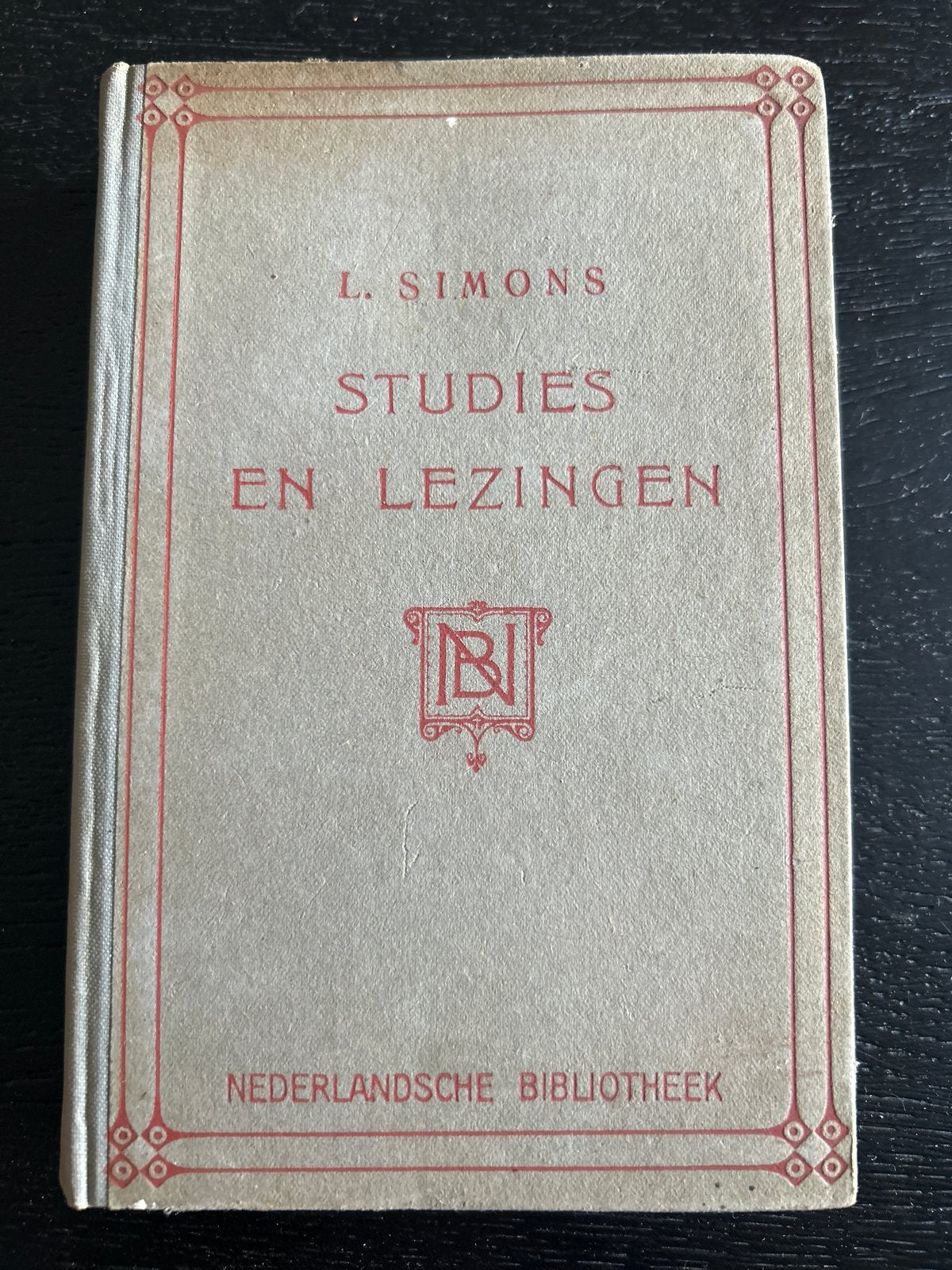 L. Simons - Studies en Lezingen (Nederlandsche Bibliotheek), Ophalen of Verzenden, Gelezen, Nederland
