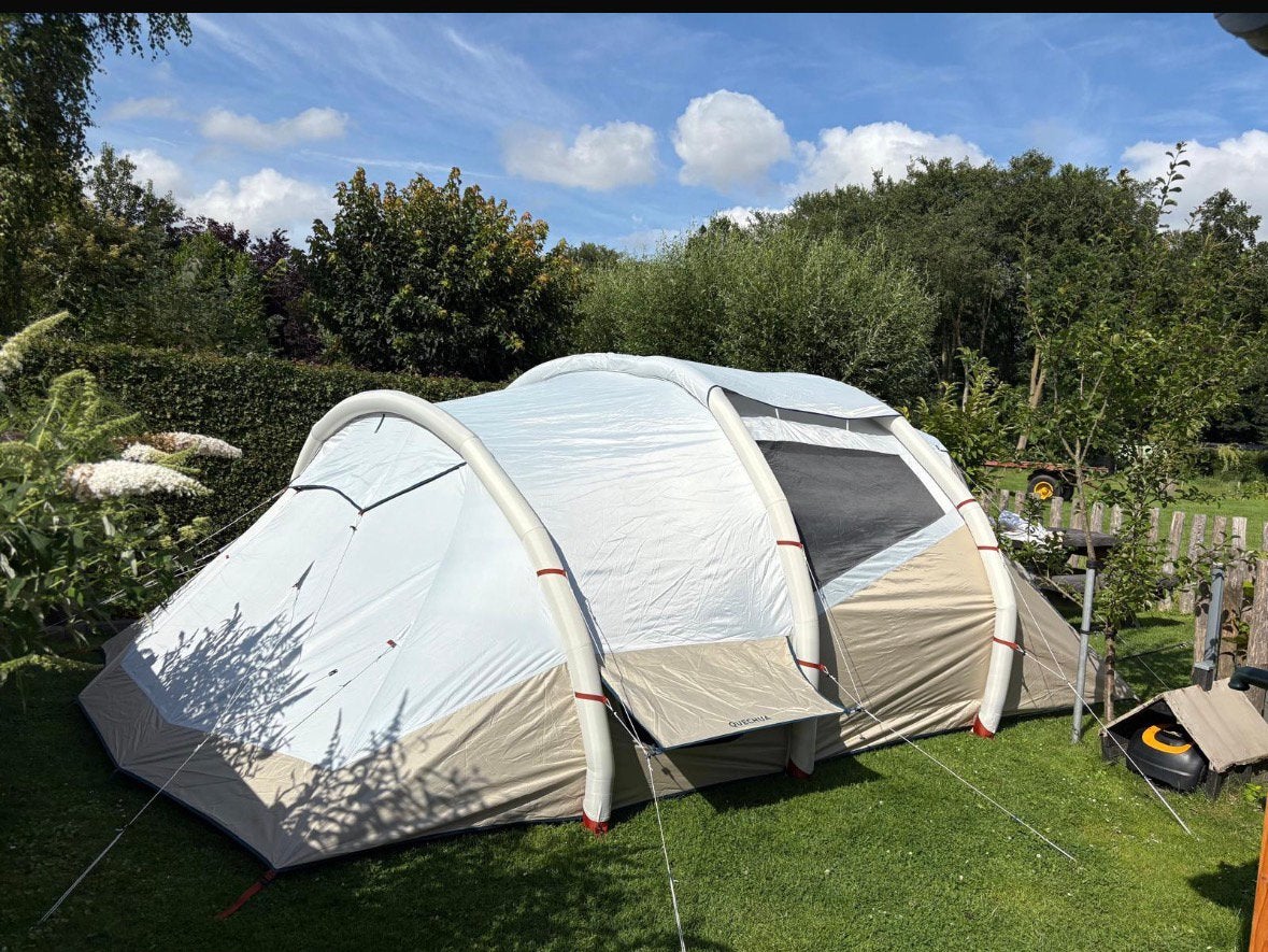 Opblaasbare tent 5 personen, Air Seconds 5.2 Fresh & Black, Caravans en Kamperen, Tenten, Ophalen, Zo goed als nieuw