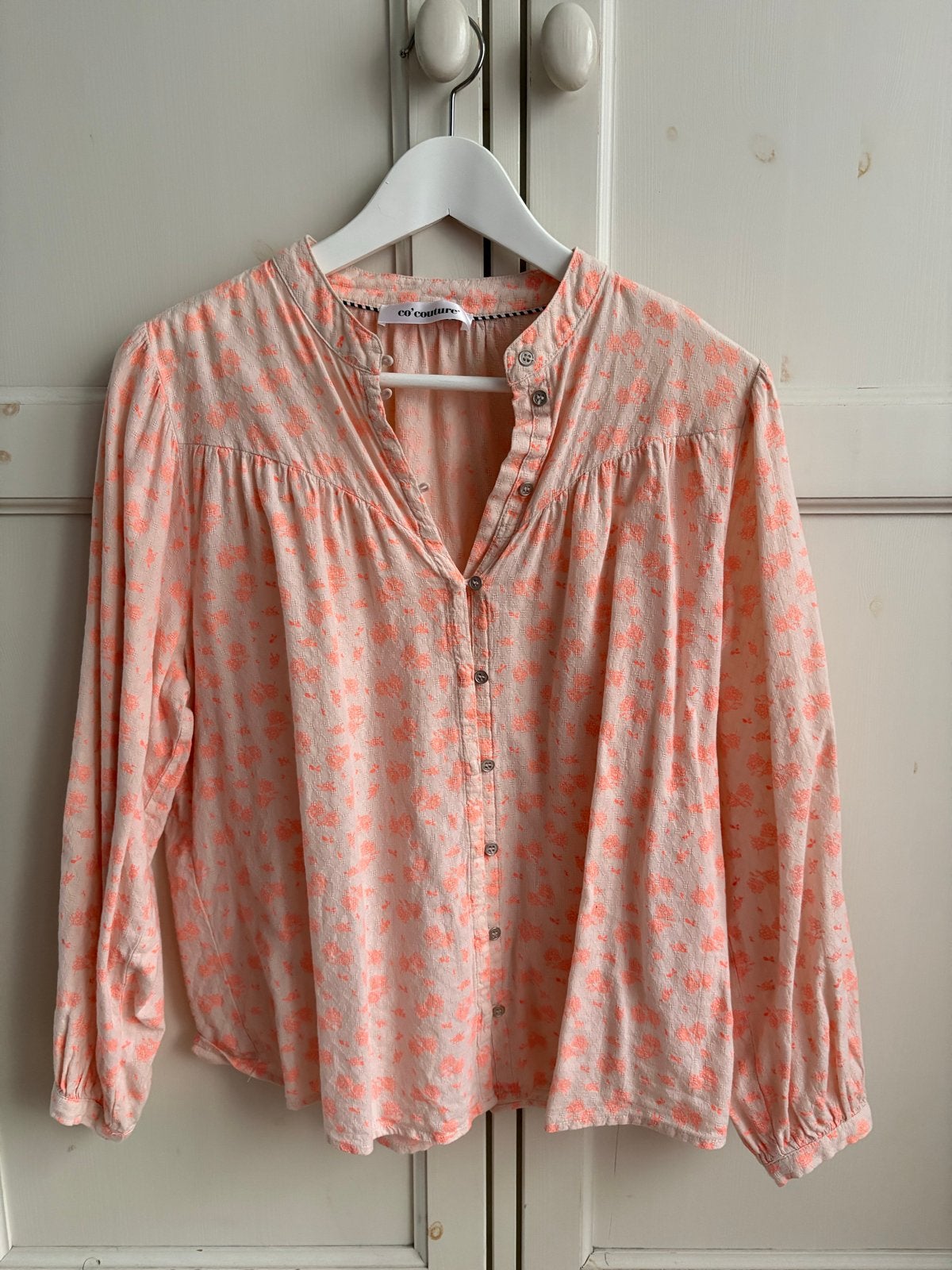 Co'couture Bloes Crème met Oranje Bloemen Maat S, Ophalen of Verzenden, Zo goed als nieuw, Maat 38/40 (M), Meerkleurig