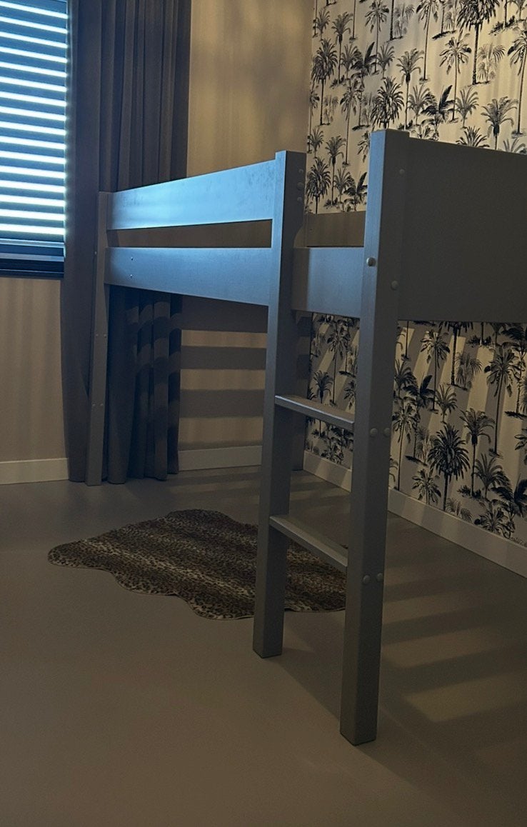 Halfhoogslaper Petite Amelie grijs, Huis en Inrichting, Ophalen, Gebruikt, Eenpersoons, Halfhoogslaper