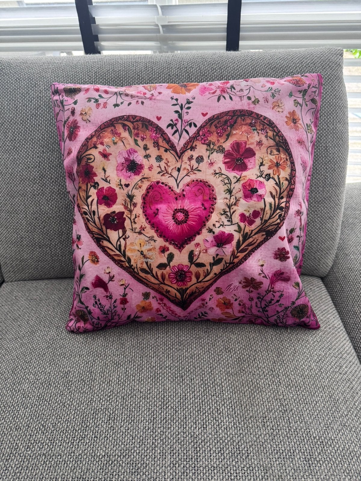 Superleuke kussenhoes hart Ibiza Style, Ophalen of Verzenden, Nieuw, Roze, Vierkant