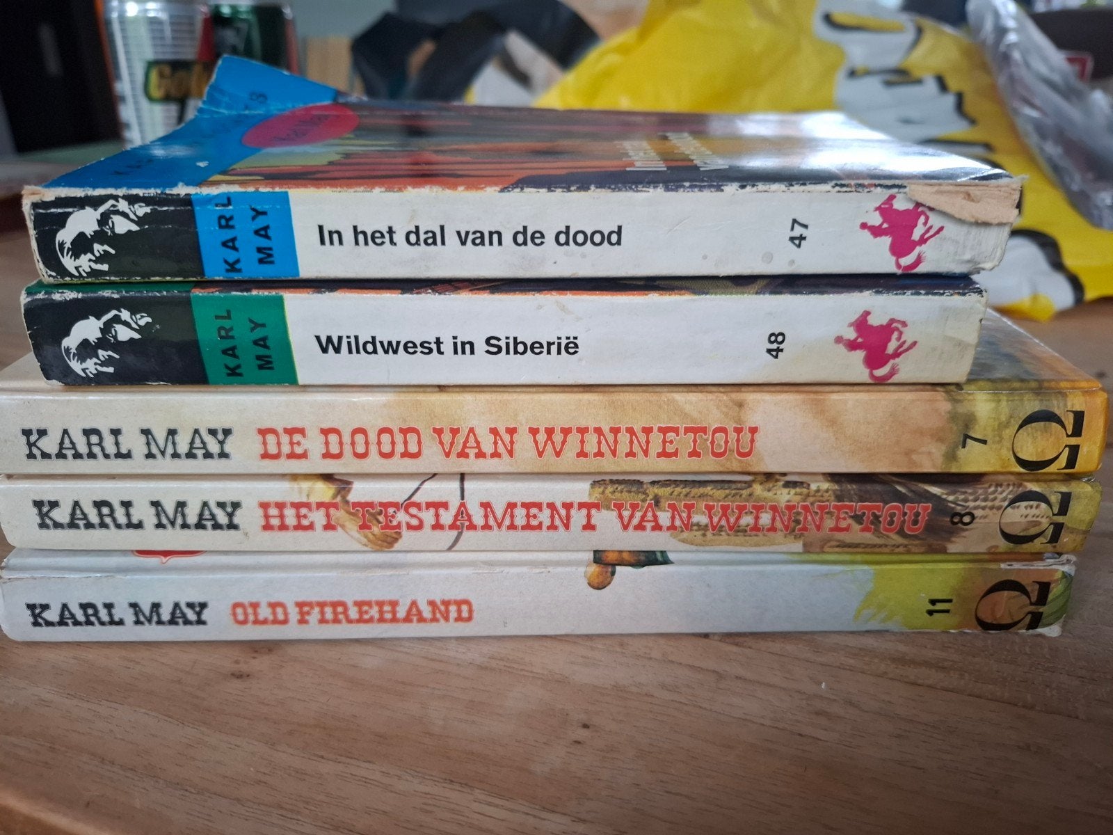 Karl May Boeken - Set van 5 Avonturenromans, Ophalen of Verzenden, Gelezen, Karl May