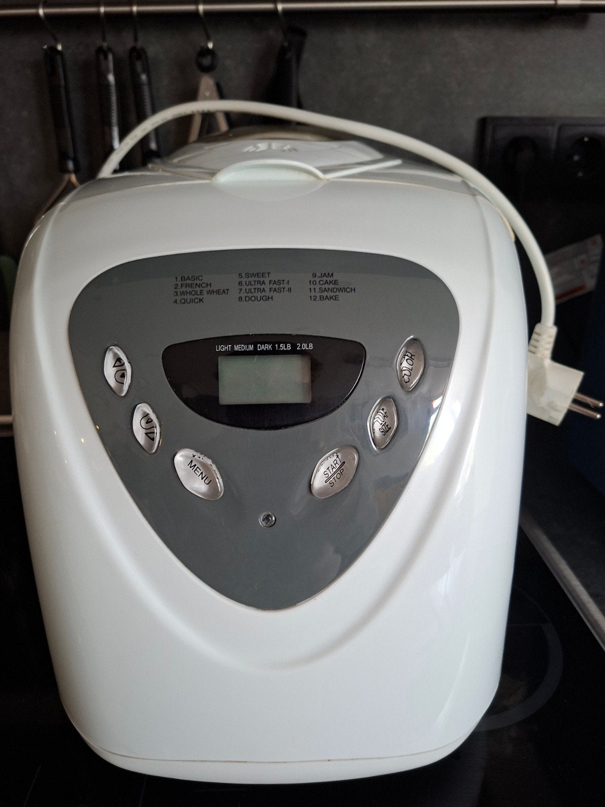 Broodbakmachine met instructieboekje, Gebruikt, 400 tot 800 gram deeg, Kijkvenster, Ophalen