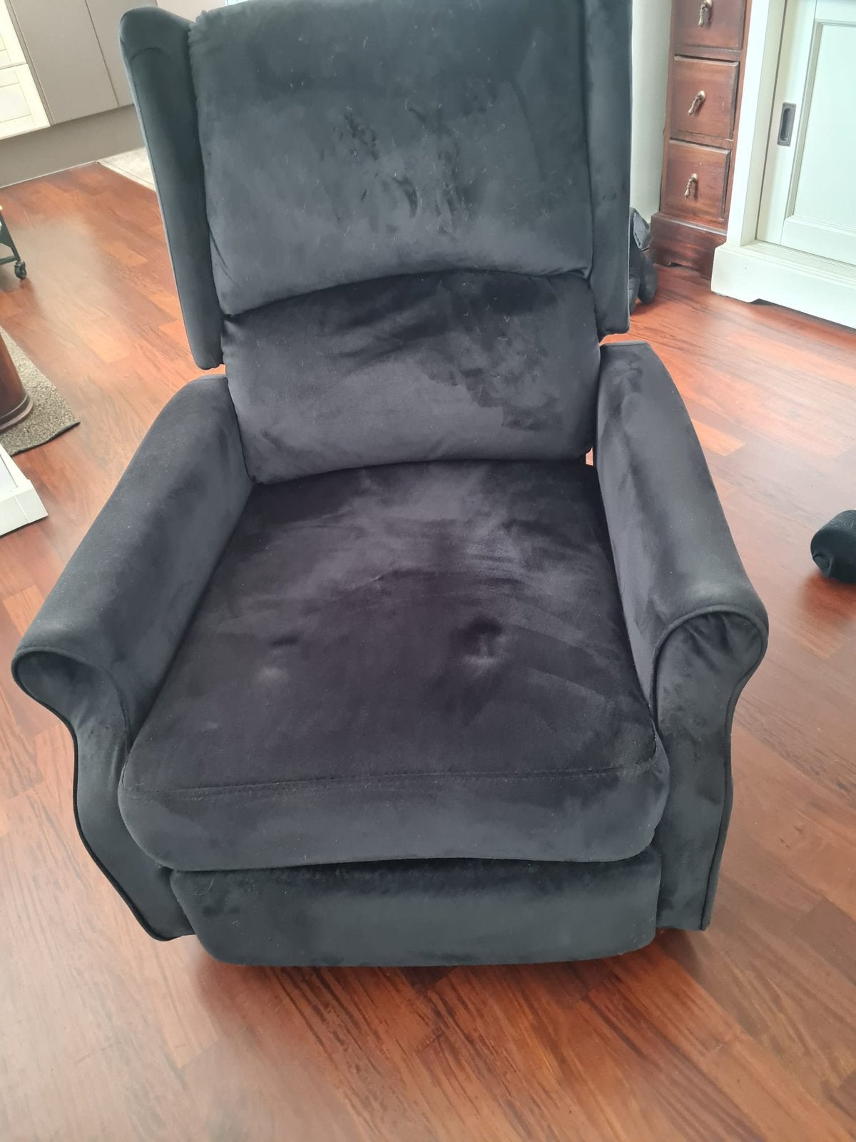 Een zeer nette  velourse fauteuils, Ophalen, Zo goed als nieuw, 75 tot 100 cm, 50 tot 75 cm