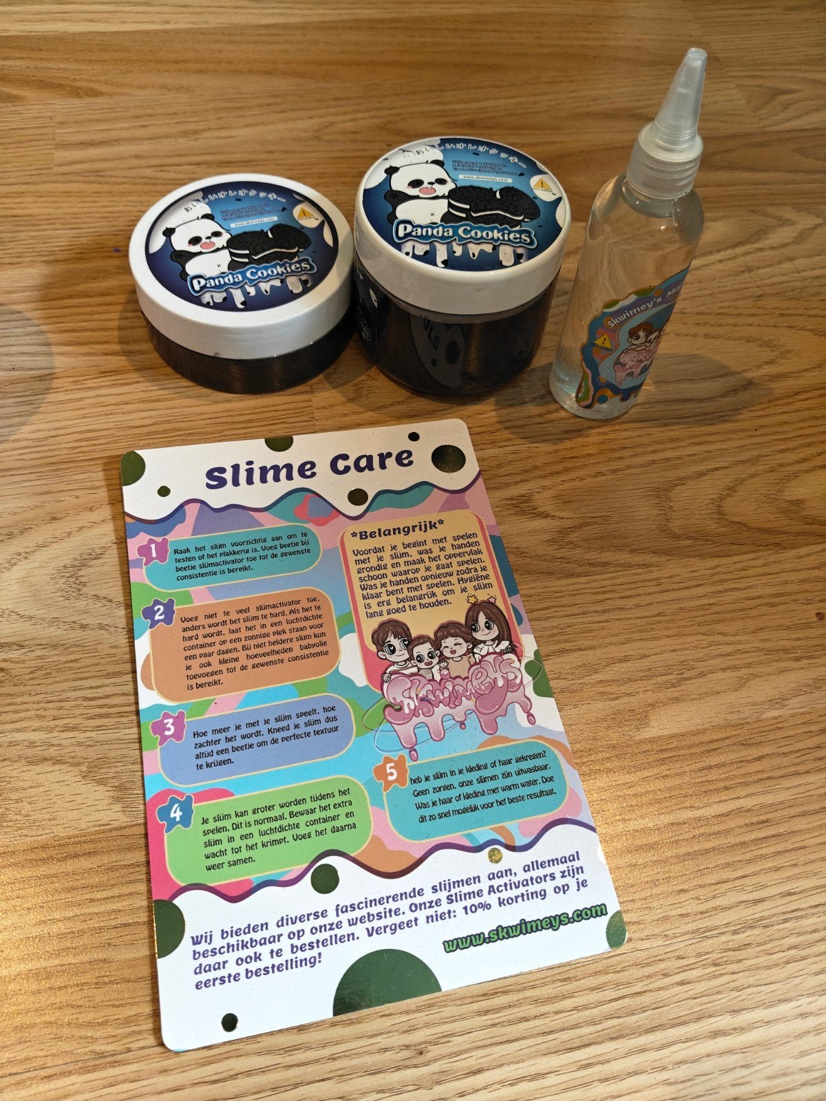 Skwimeys slime Panda cookies, Hobby en Vrije tijd, Knutselen, Ophalen, Zo goed als nieuw, Overige typen