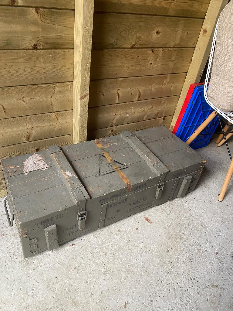 Legerkist, Ophalen of Verzenden, Gebruikt, 50 tot 100 cm, Minder dan 50 cm