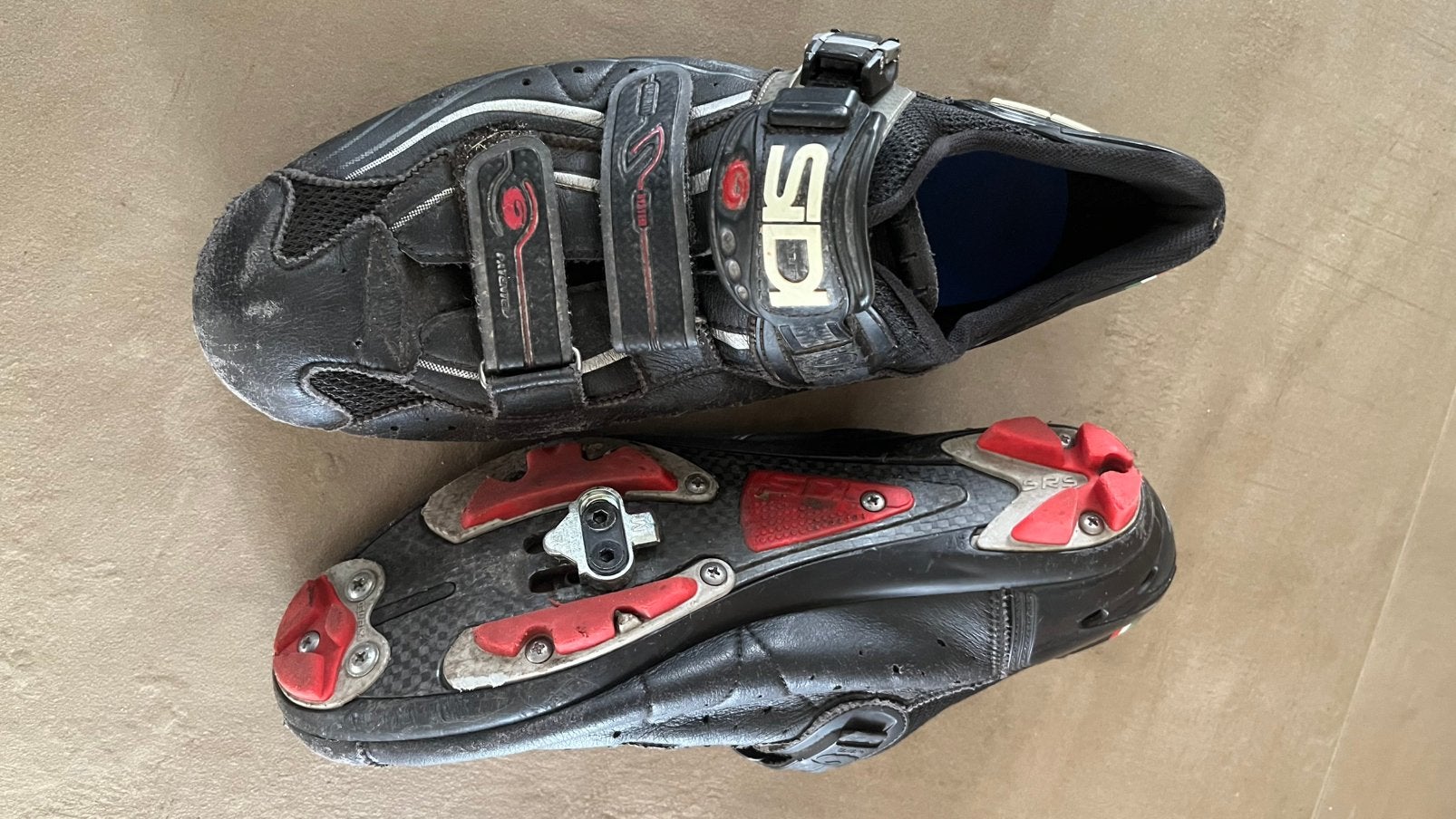 Sidi MTB schoenen mountainbikeschoenen zwartcarbon zool, Fietsen en Brommers, Ophalen of Verzenden, Zo goed als nieuw, Overige maten