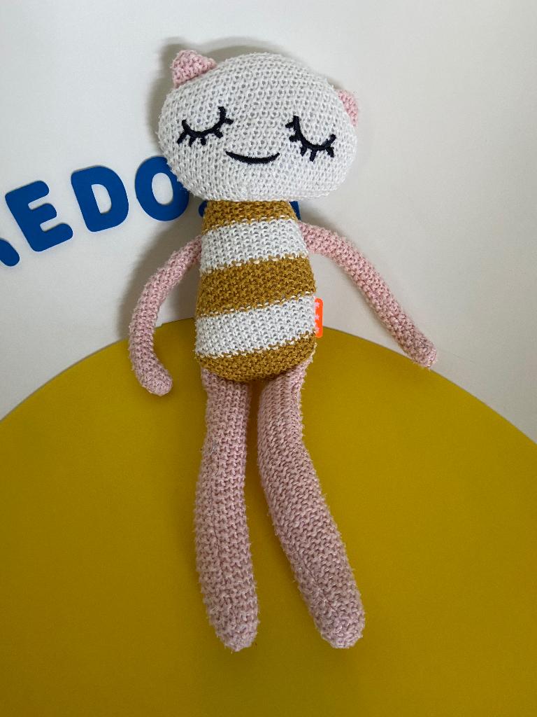 K1273 hema poes wit geel roze 3x, Ophalen of Verzenden, Overige typen