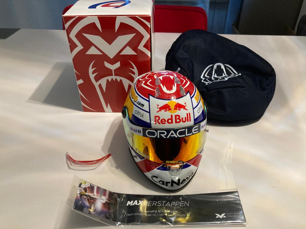 Max Verstappen helm 1/2 dutch gp 2022, Verzamelen, Ophalen of Verzenden, Nieuw, Formule 1