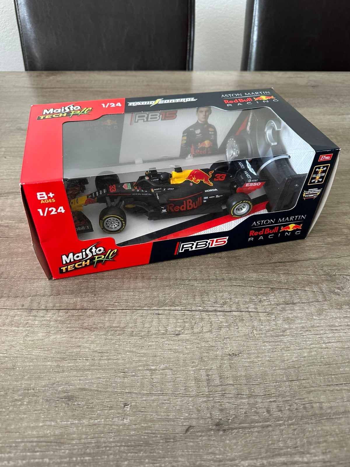 Max verstappen 1:24 bestuurbaar, Ophalen of Verzenden, Zo goed als nieuw, Bburago
