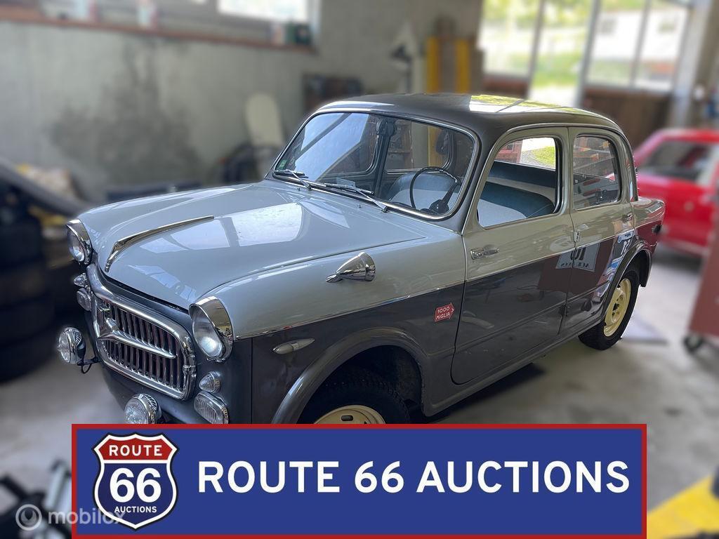 Fiat 1100 TV | 1957 | Route 66 Auctions, Overige carrosserieën, Zwart, Bedrijf, Handgeschakeld