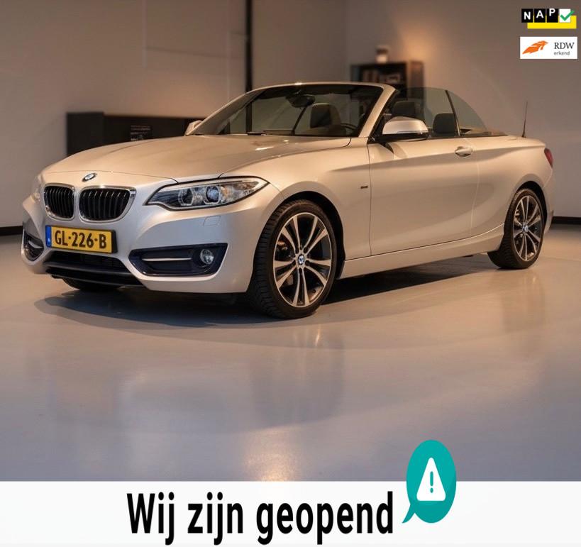 BMW 2-serie Cabrio 218i Executive-nette-dikke auto-trekhaak-, Automaat, Gebruikt, Euro 6, Cabriolet