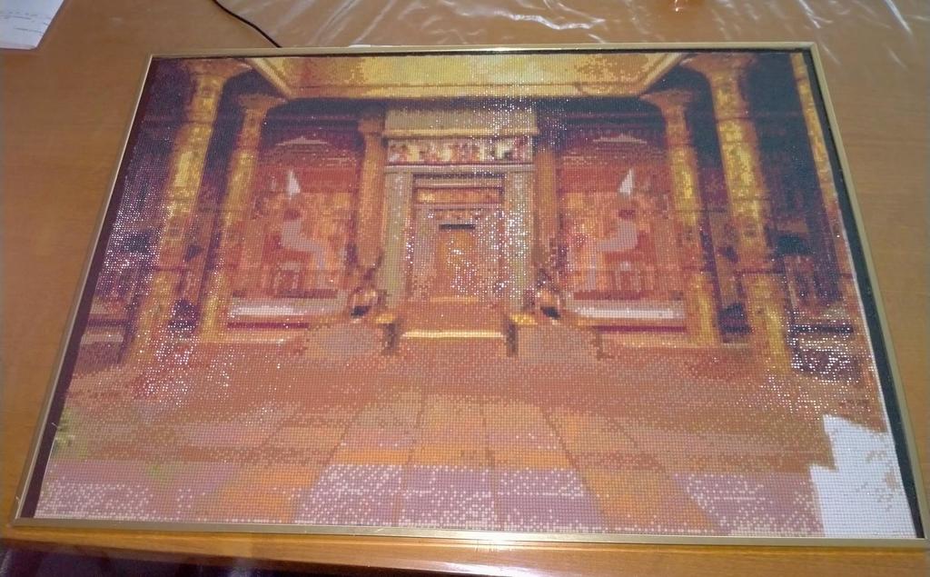 Schilderij met diamant painting, Ophalen