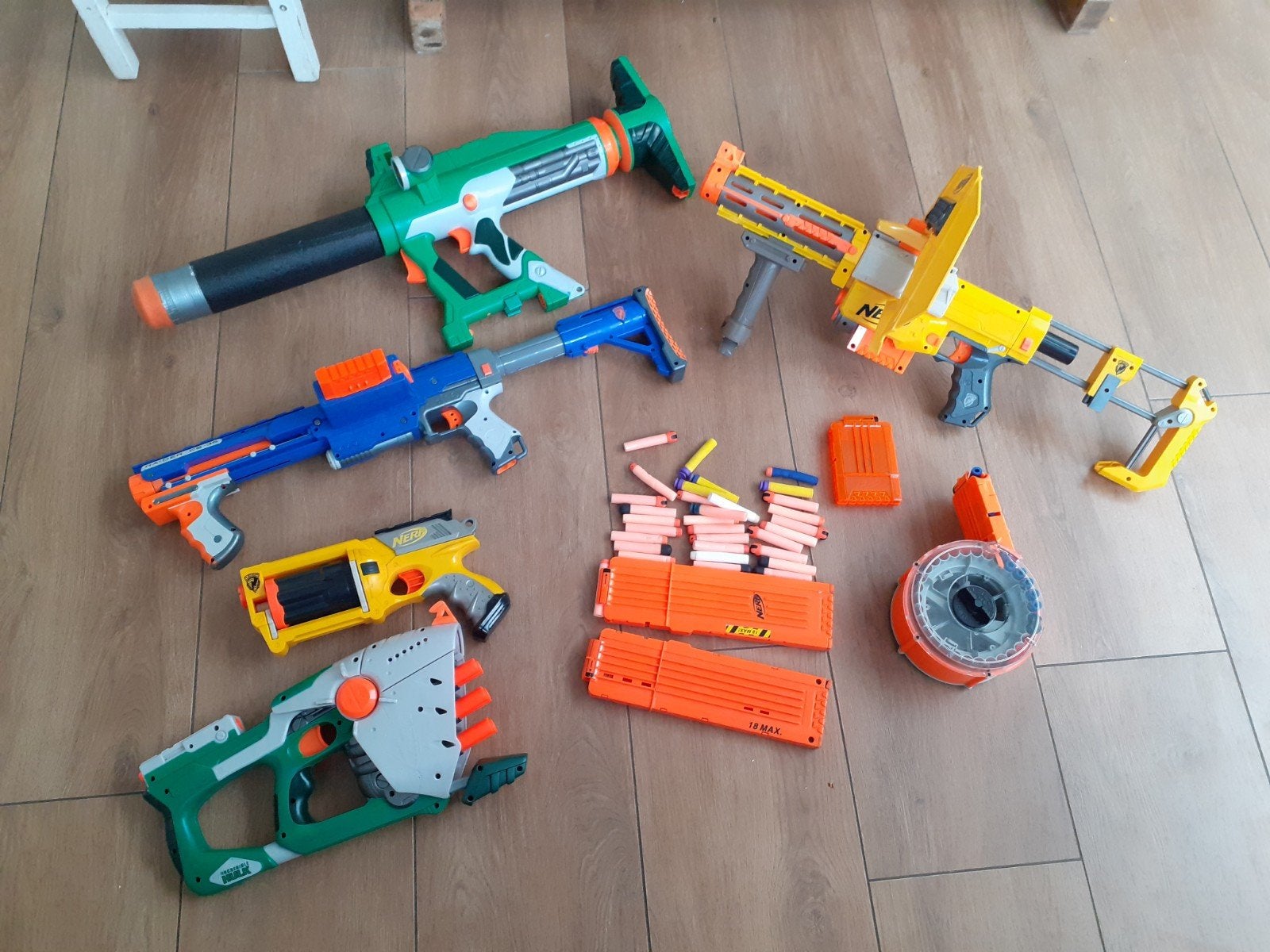 set nerf pistolen met pijltjes, Ophalen of Verzenden, Gebruikt