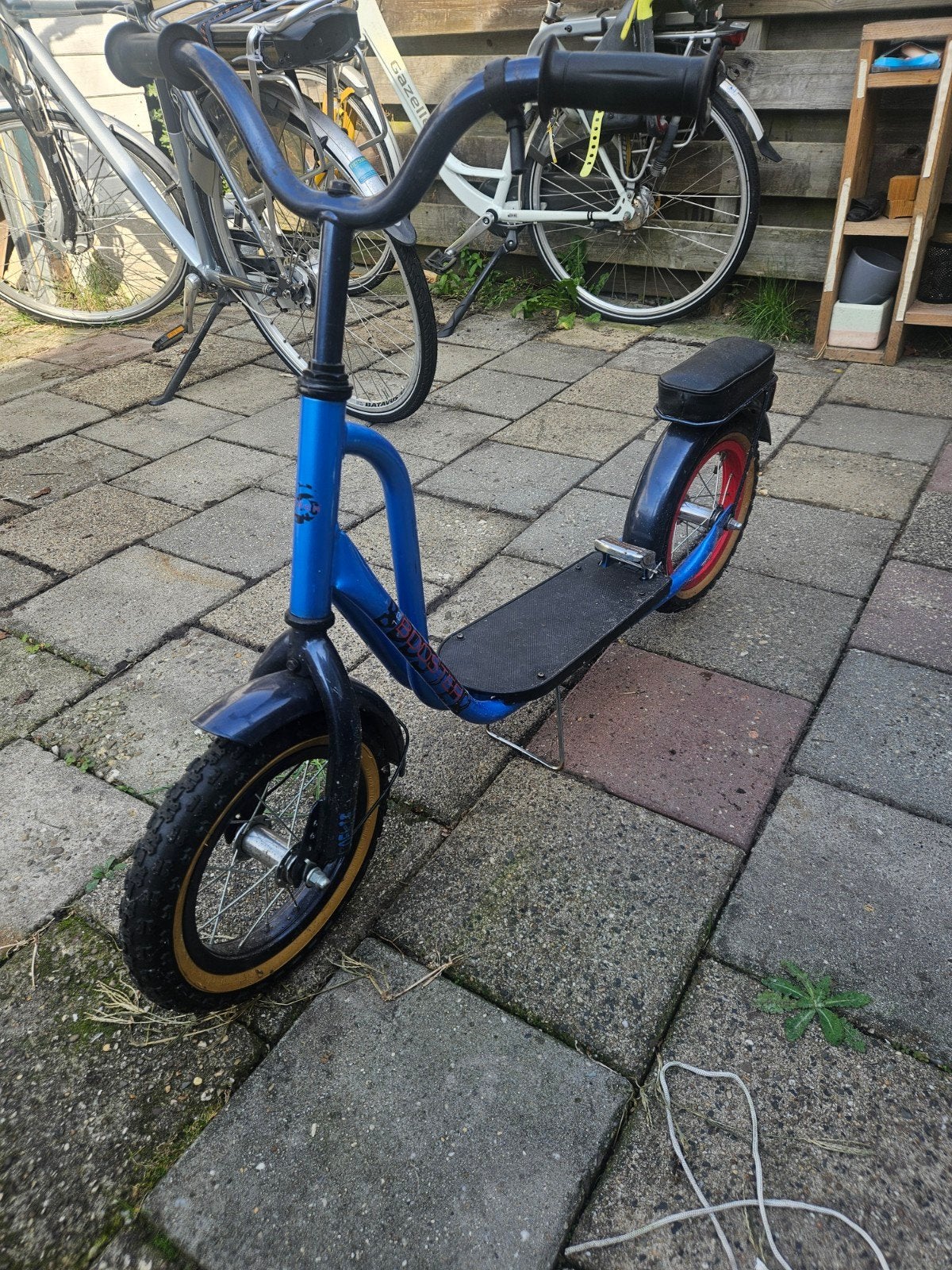 Blauwe autoped/step voor kinderen, Ophalen, Gebruikt, Gewone step, Onbekend