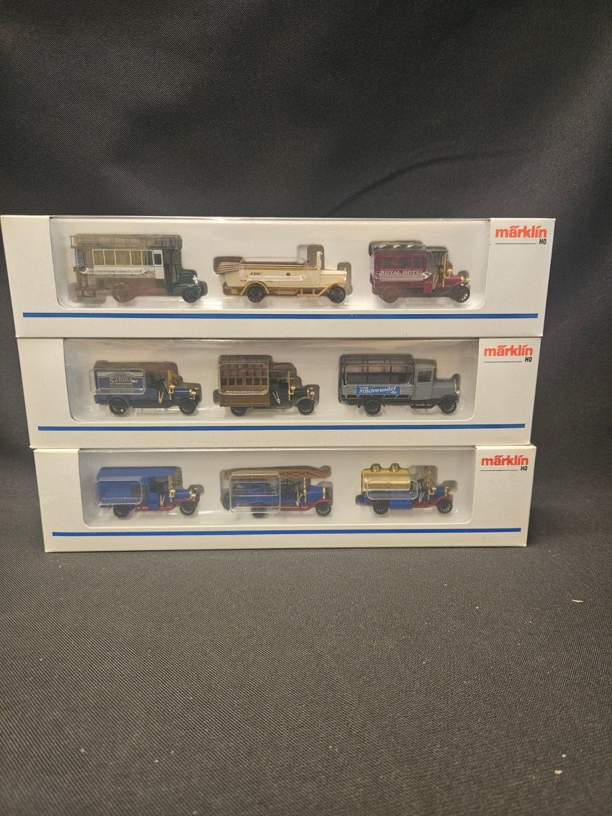 Märklin HO Miniatuur Voertuigen Set - 3x3 Stuks, Z, Z, Overige typen, Z