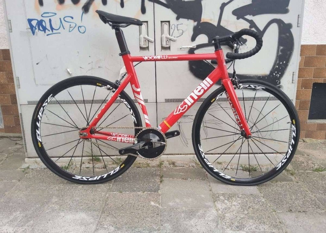 Cinelli Vigorelli Shark Racefiets - Rood Fixie, Overige merken, Aluminium, Ophalen of Verzenden, Zo goed als nieuw