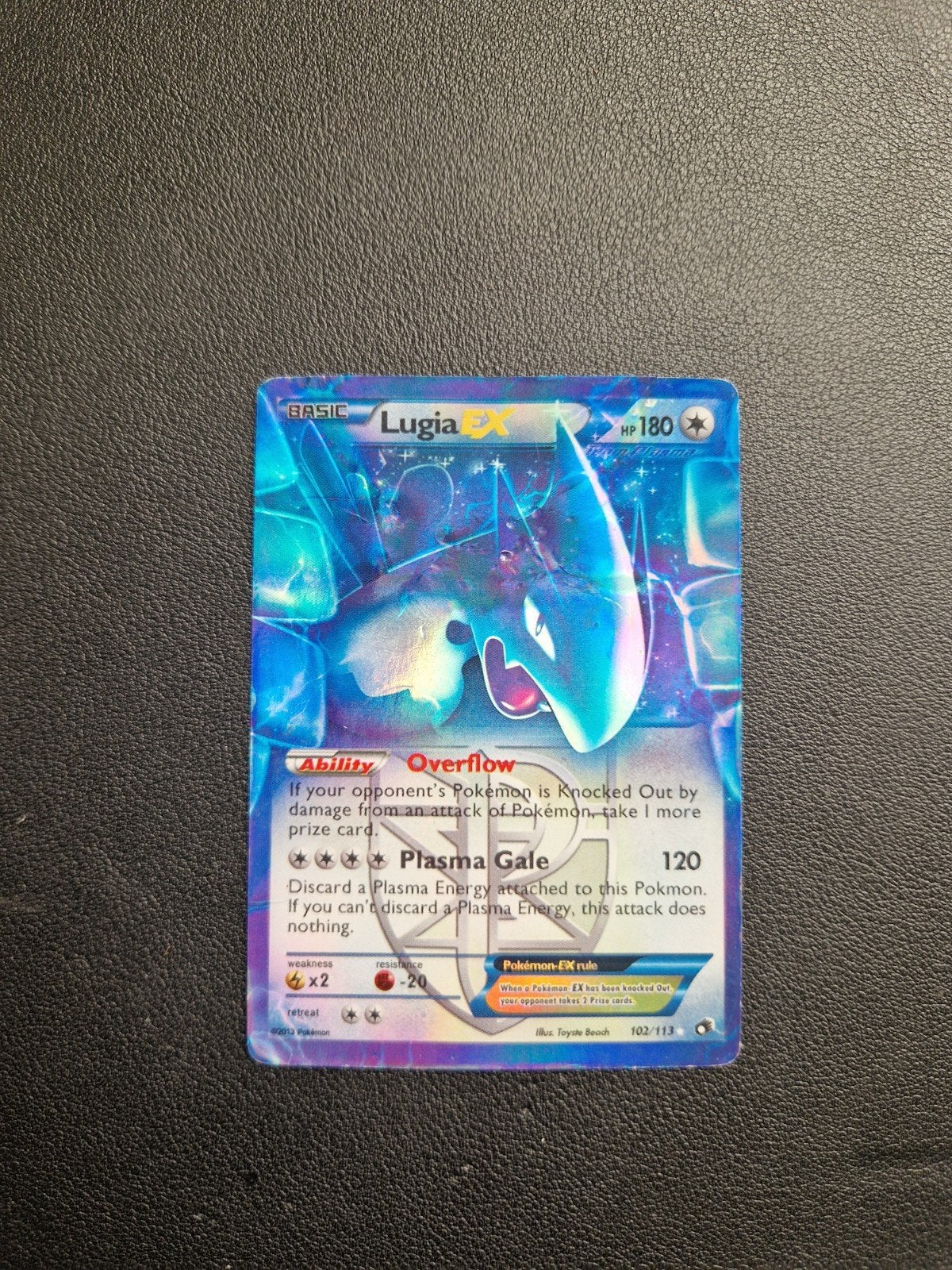 Lugia EX 102/113 Holo Pokémon Kaart - Zeer Zeldzaam, Ophalen of Verzenden, Gebruikt, Losse kaart, Foil