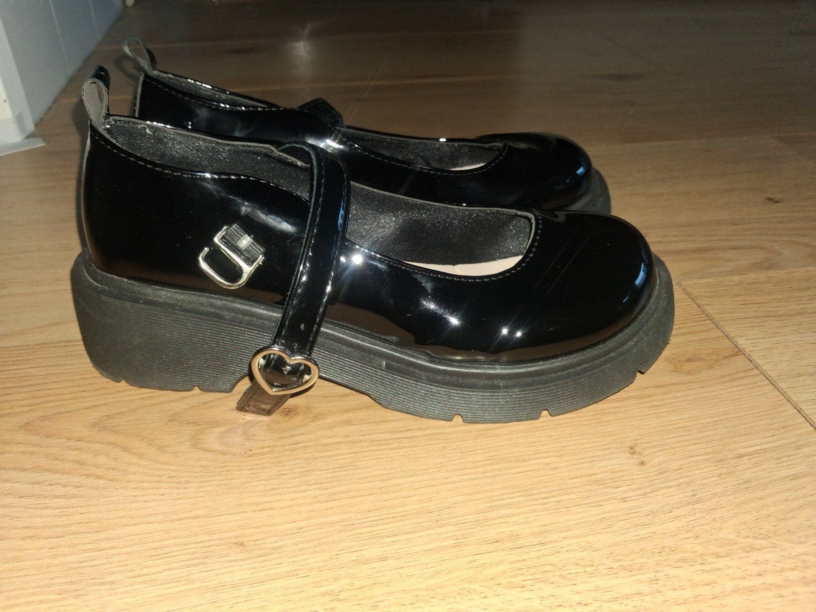 Zwarte chunky Mary Jane schoenen, Kleding | Dames, Schoenen, Ophalen of Verzenden, Zo goed als nieuw, Zwart