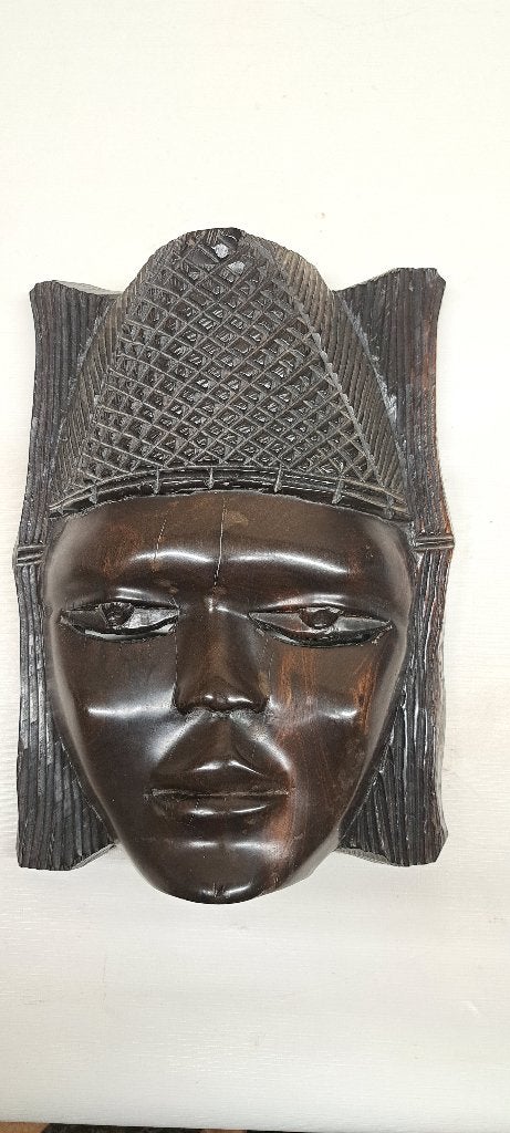 antiek Houten Afrikaans Masker Ebbenhout, Ophalen of Verzenden