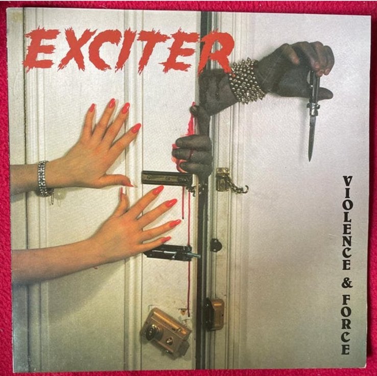 Exciter - Violence & Force LP (1984) Heavy Metal Vinyl, Gebruikt, Originele persing, 1980 - 1989, Ophalen of Verzenden