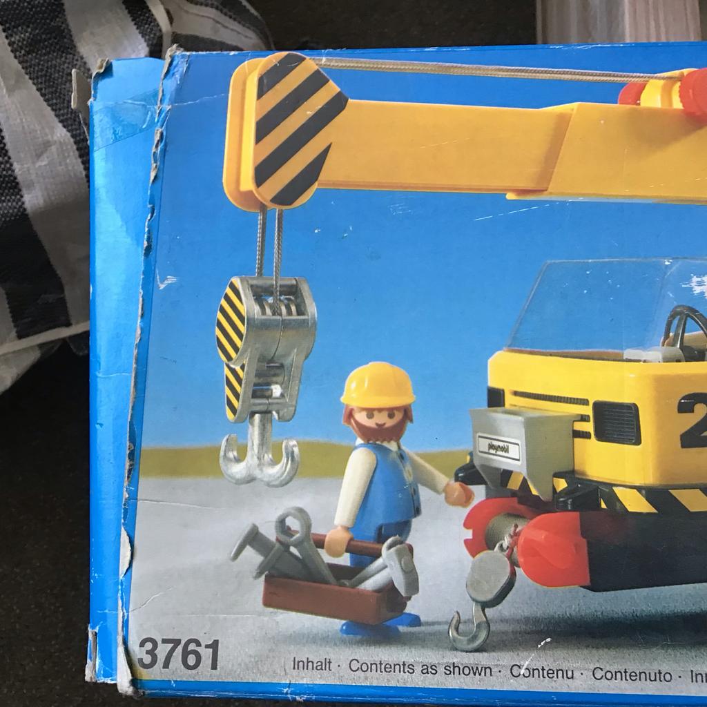 Playmobil Mobiele Kraan 3761 - Vintage Speelgoed, Ophalen of Verzenden, Gebruikt, Jongen of Meisje