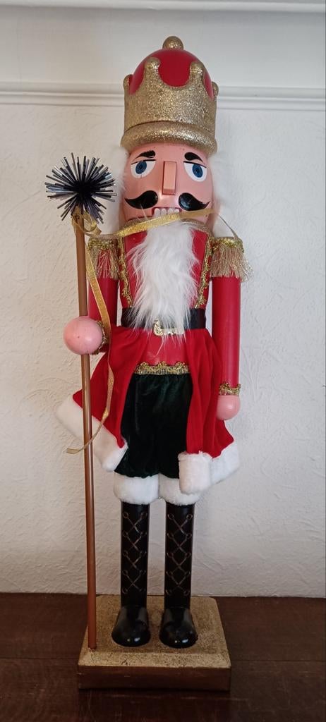 Decoratie Notenkraker 77cm hoog., Diversen, Kerst, Ophalen of Verzenden, Zo goed als nieuw