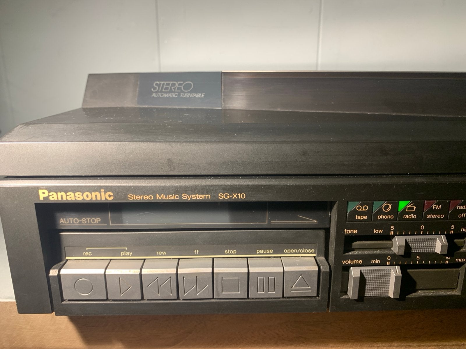 Foto 5 van Panasonic SG-X10 - Cassette - Platenspeler - Radio ‘80