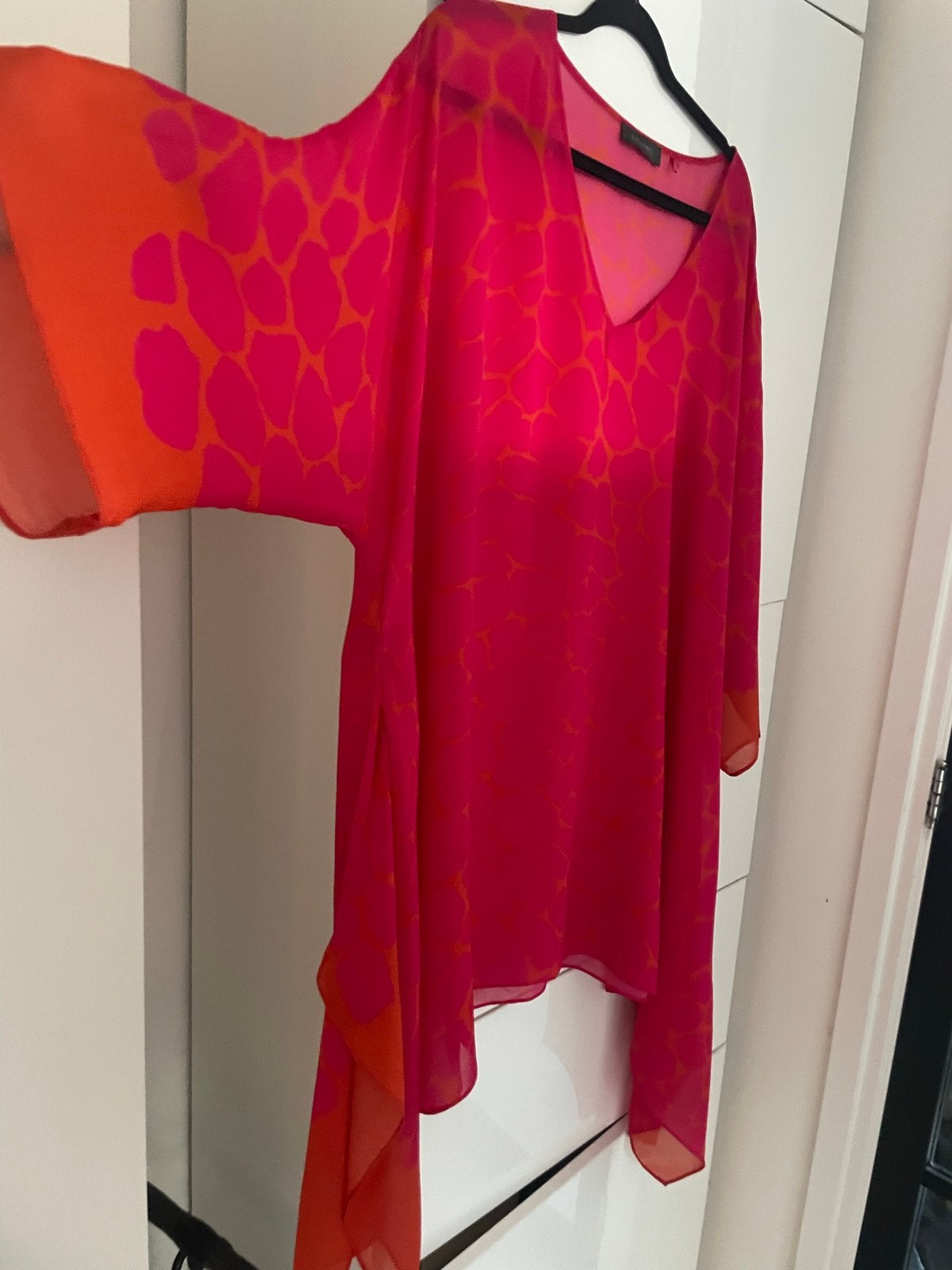 Elena Miro Tuniek Roze Rood Oranje Lange Mouw, Kleding | Dames, Ophalen of Verzenden, Zo goed als nieuw, Roze