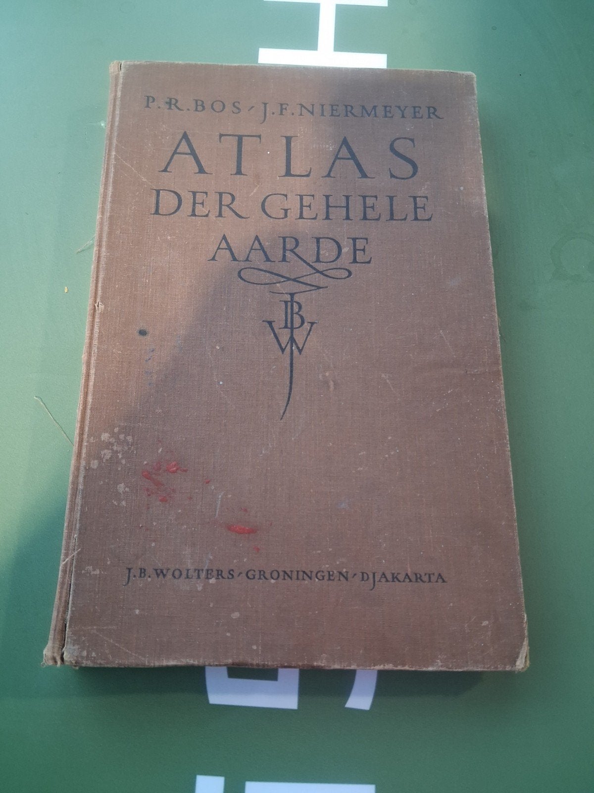 Oude Bosatlas: Atlas der Gehele Aarde door P.R. Bos, Ophalen of Verzenden