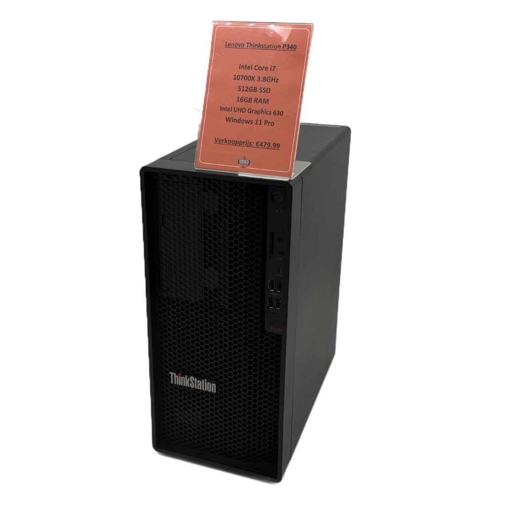 Lenovo Thinkstation P340 Desktop | i7-10700K 16GB 512GB SSD, Lenovo thinkcentre, Dordrecht@usedproducts.nl, Toulonselaan 72, Zo goed als nieuw