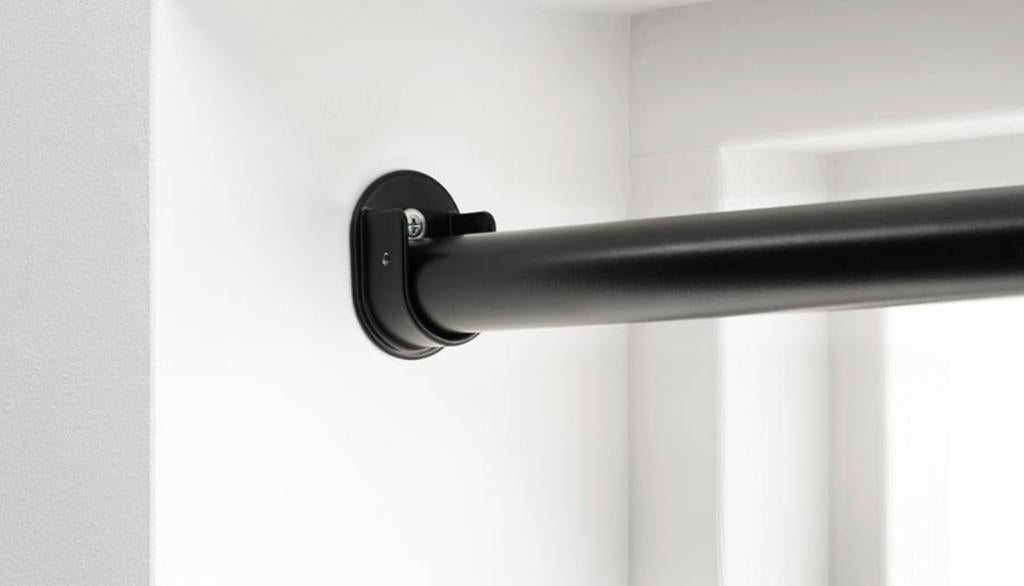 Ikea Hugad wandbeslag voor gordijnroede, zwart, Ophalen of Verzenden, Nieuw, Zwart, Minder dan 100 cm