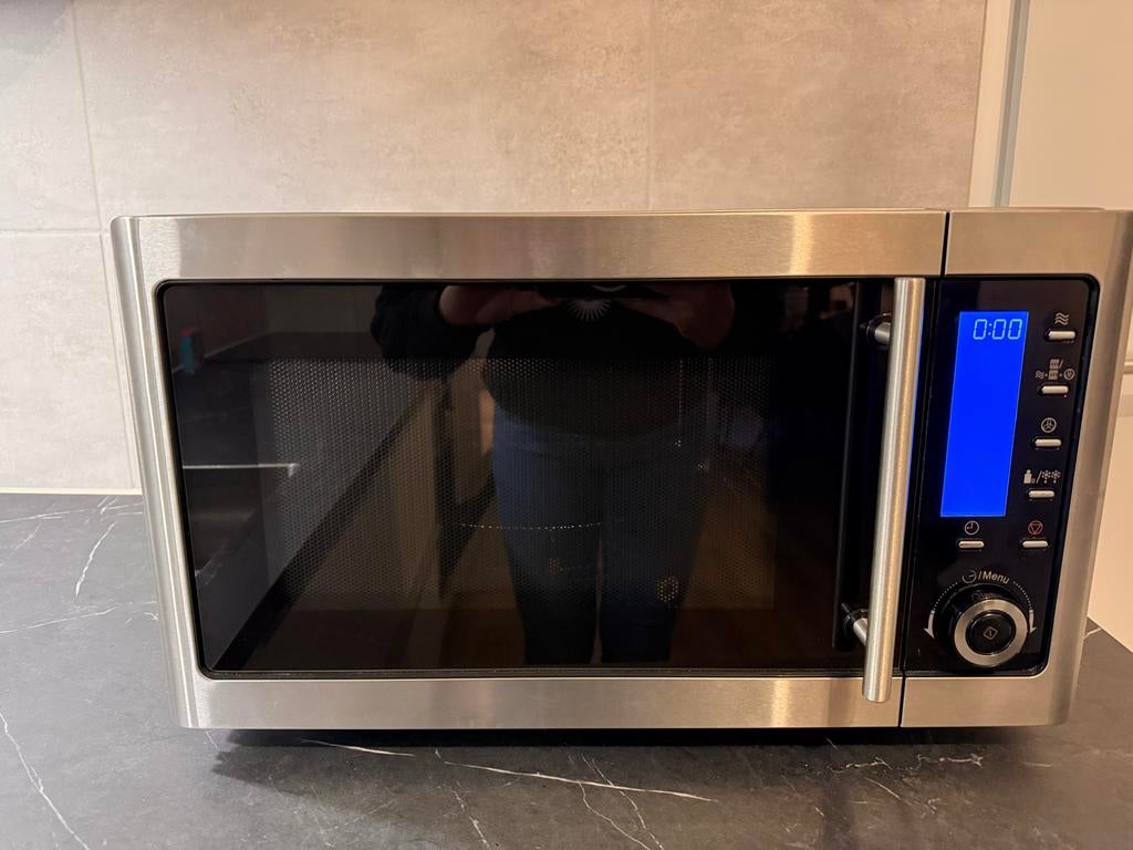 Combimagnetron RVS - Zo goed als nieuw. Lifetec 4 in 1, Ophalen, Combimagnetron, Grill, Zo goed als nieuw