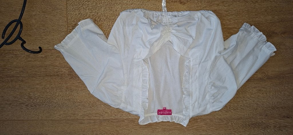 Dirndl blouse wit. Merk krüger. Maat 42, Maat 42/44 (L), Ophalen of Verzenden, Kleding, Krüger