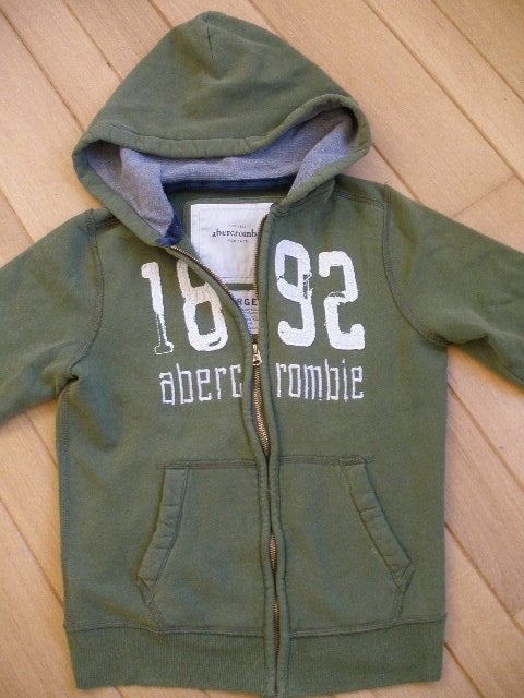 ABERCROMBIE vest groen kapuchon maat L, Maat 38/40 (M), Ophalen of Verzenden, Zo goed als nieuw, Abercrombie & Fitch