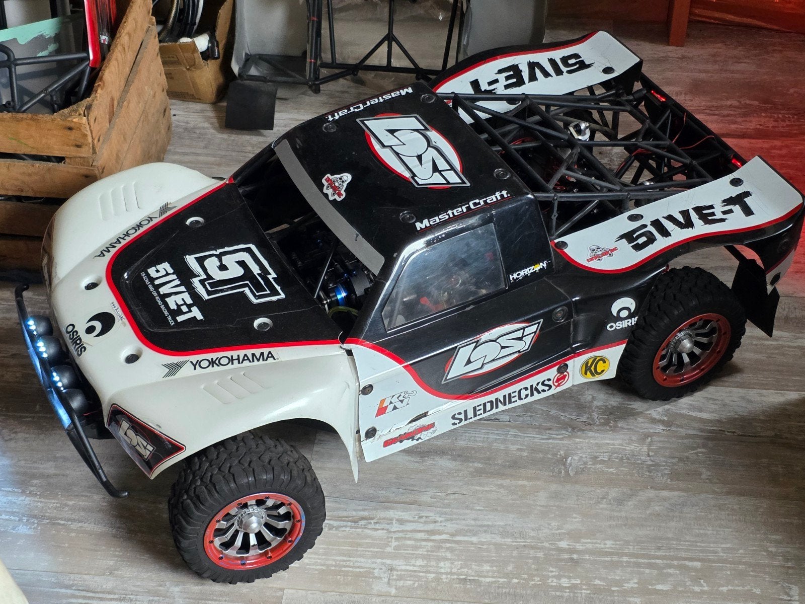 Nu in prijs VERLAAGD! Losi 5ive T schaal 1/5, Ophalen, Benzine, Gebruikt, Auto offroad