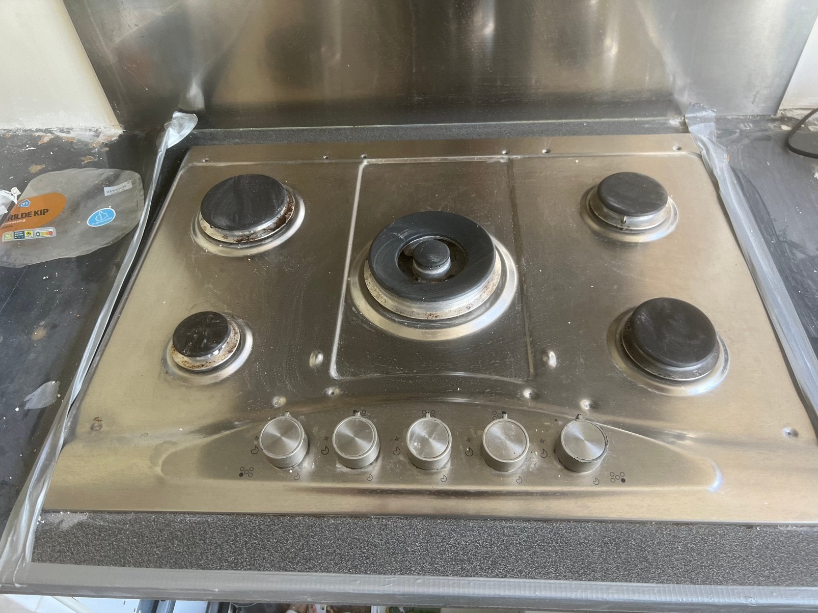 Afzuigkap met gasfornuis, Ophalen, Gebruikt, Minder dan 85 cm, Gas