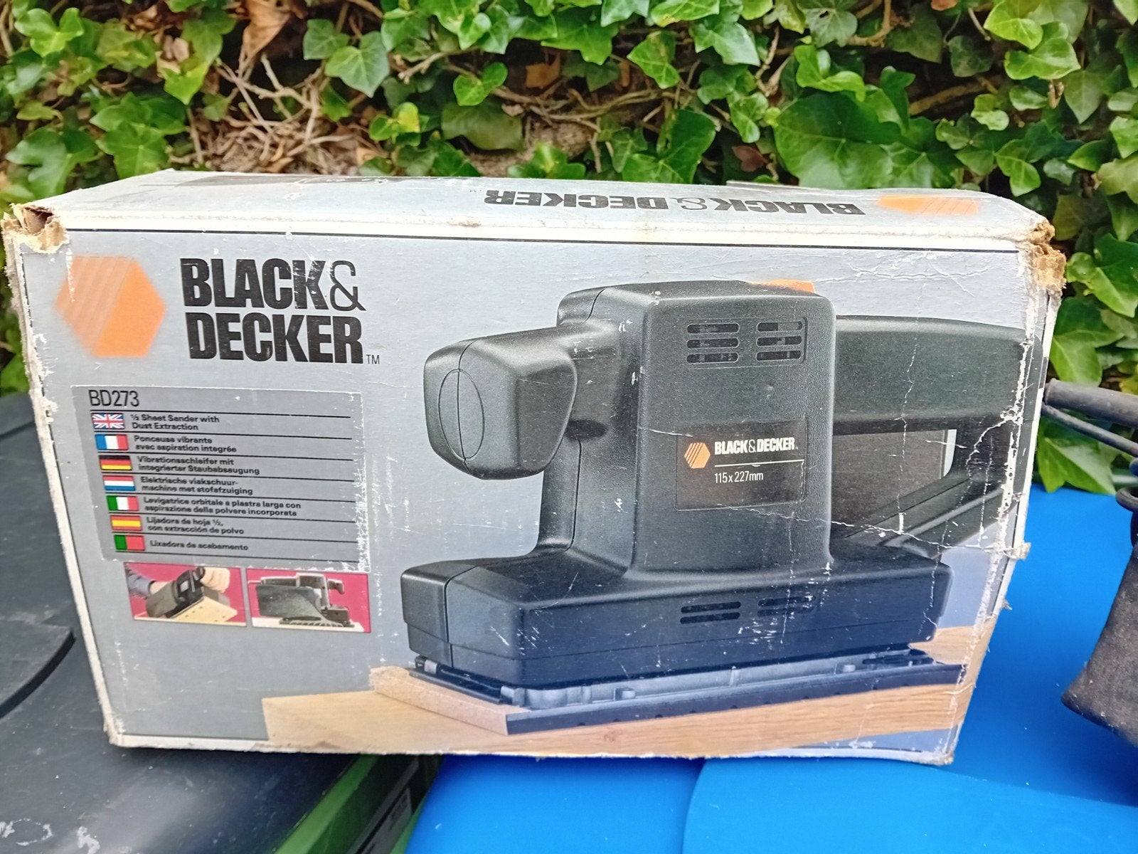 Black & Decker BD273 Vlakschuurmachine met stofzak, Doe-het-zelf en Verbouw, Gereedschap | Schuurmachines, Gebruikt, Vlakschuurmachine