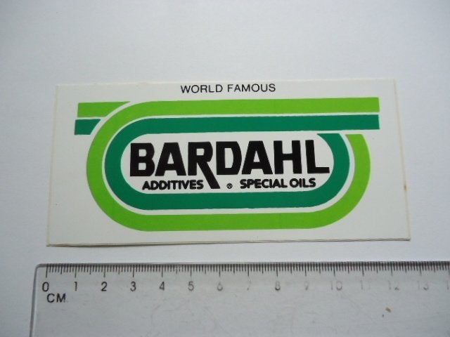 sticker oud BARDAHL OIL auto motor autosport race motorsport, Verzenden, Zo goed als nieuw, Bedrijf of Vereniging