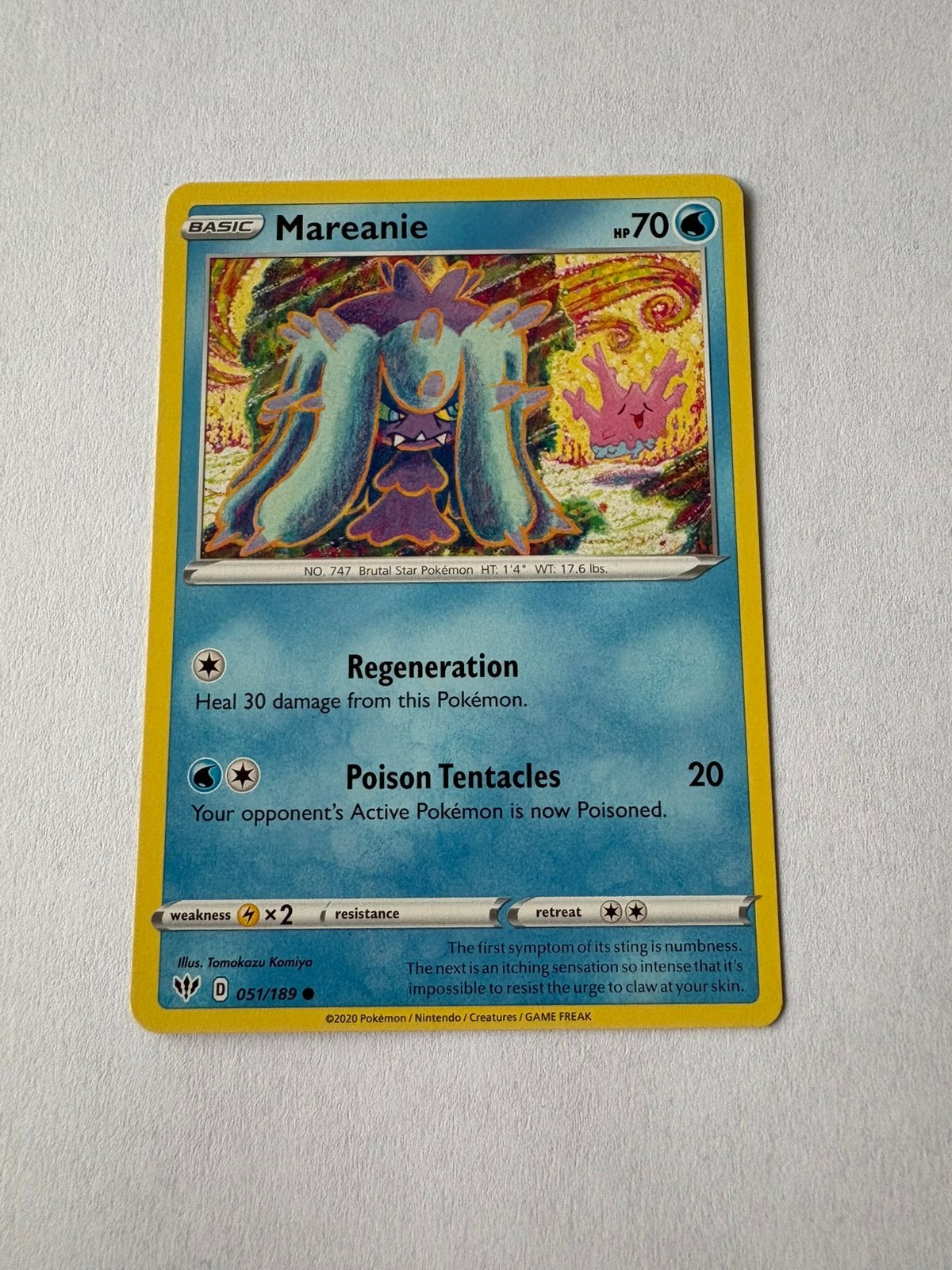 Pokémon kaart Basic Mareanie, Ophalen of Verzenden, Nieuw
