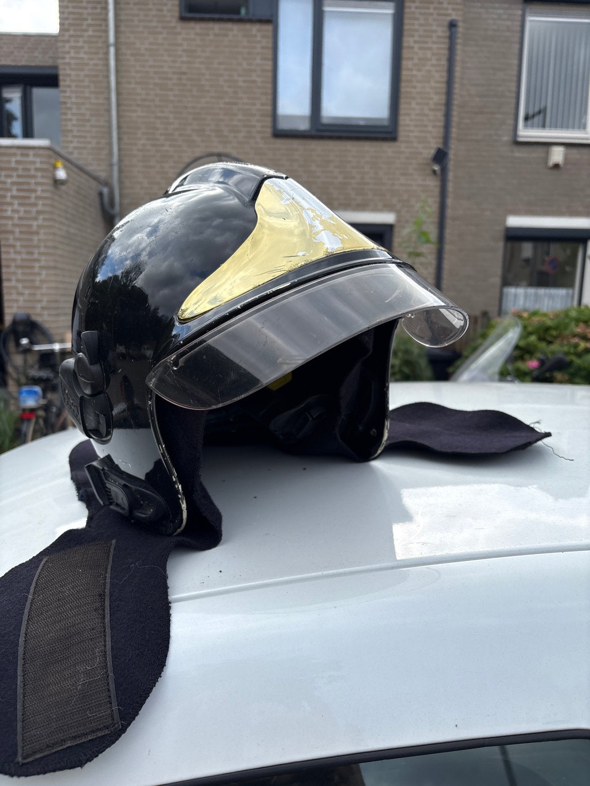 MSA Brandweerhelm - Gebruikt, Ophalen of Verzenden, Gebruikt