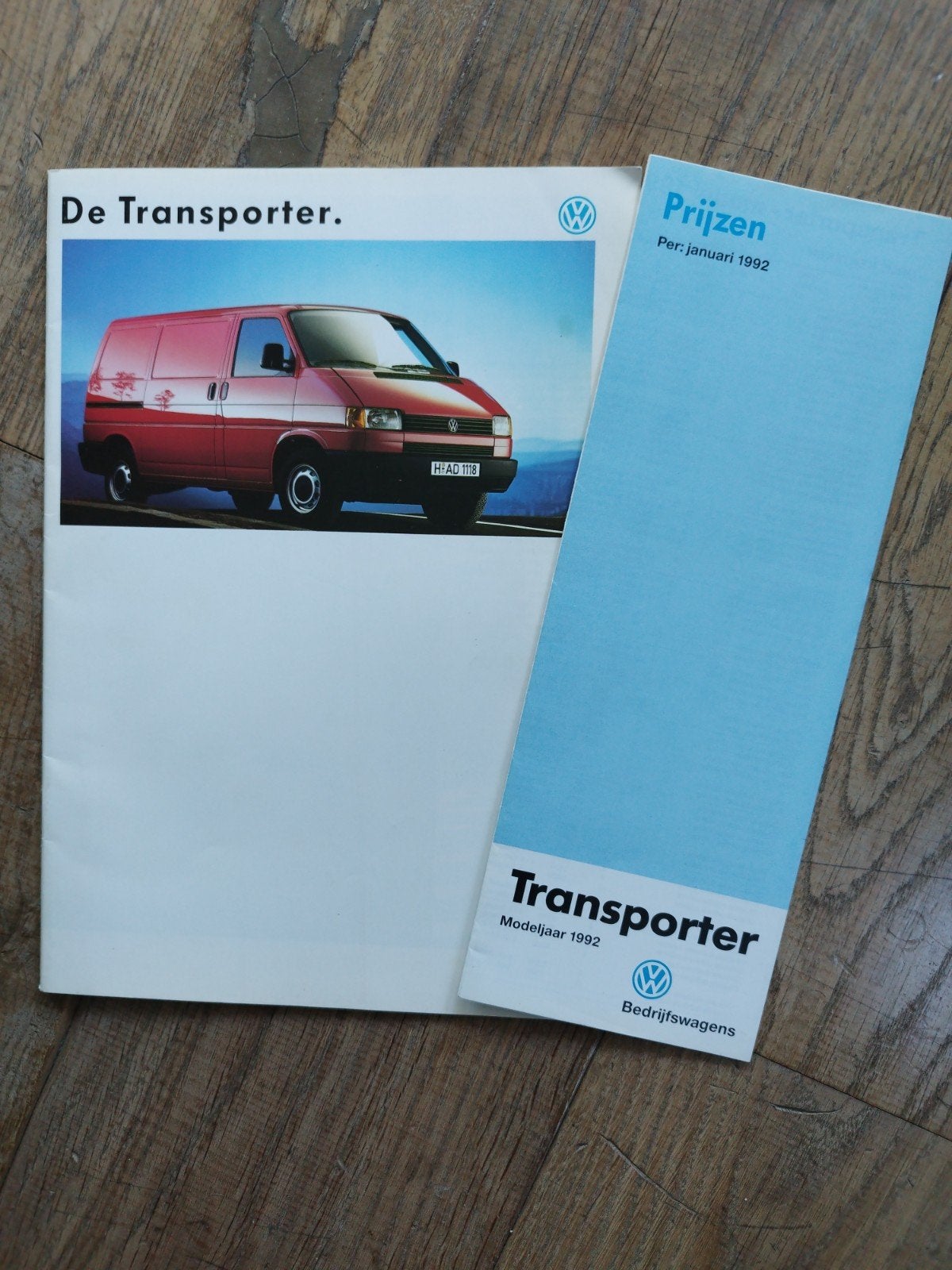 VW Transporter brochure 1991+ prijslijst 1992, Volkswagen, Ophalen of Verzenden, Zo goed als nieuw, Volkswagen