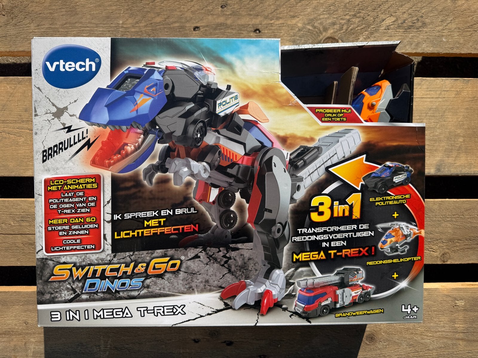 Vtech Switch & Go Dinos 3-in-1 Mega T-Rex, ., Nieuw, Ophalen of Verzenden, Vtech