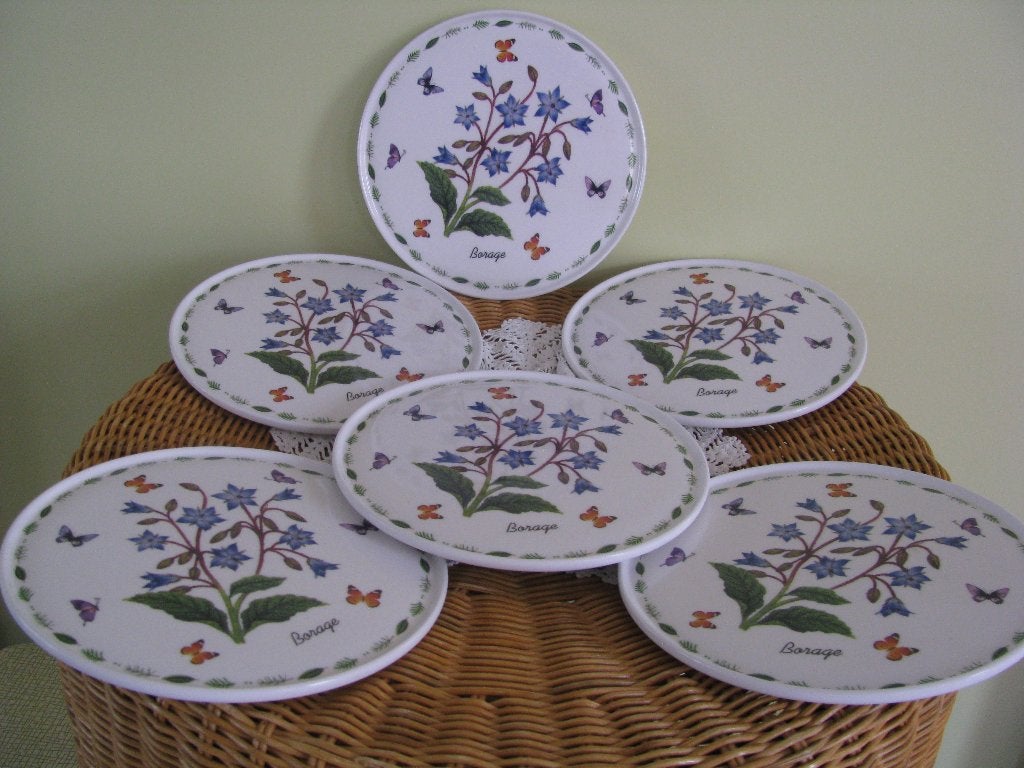 Sweet Lake Collection * 6 x rond 19 cm * melamine * Borage *, Ophalen of Verzenden, Zo goed als nieuw