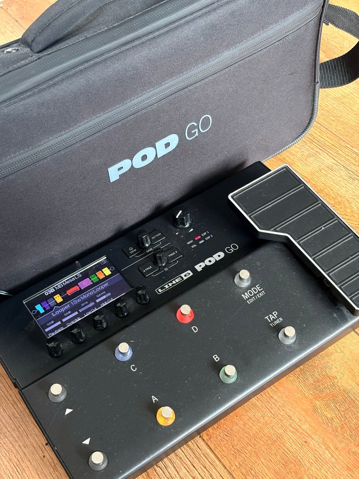 Line 6 POD Go Multi-effect Gitaarprocessor met tas, Muziek en Instrumenten, Effecten, Zo goed als nieuw, Multi-effect, Ophalen of Verzenden
