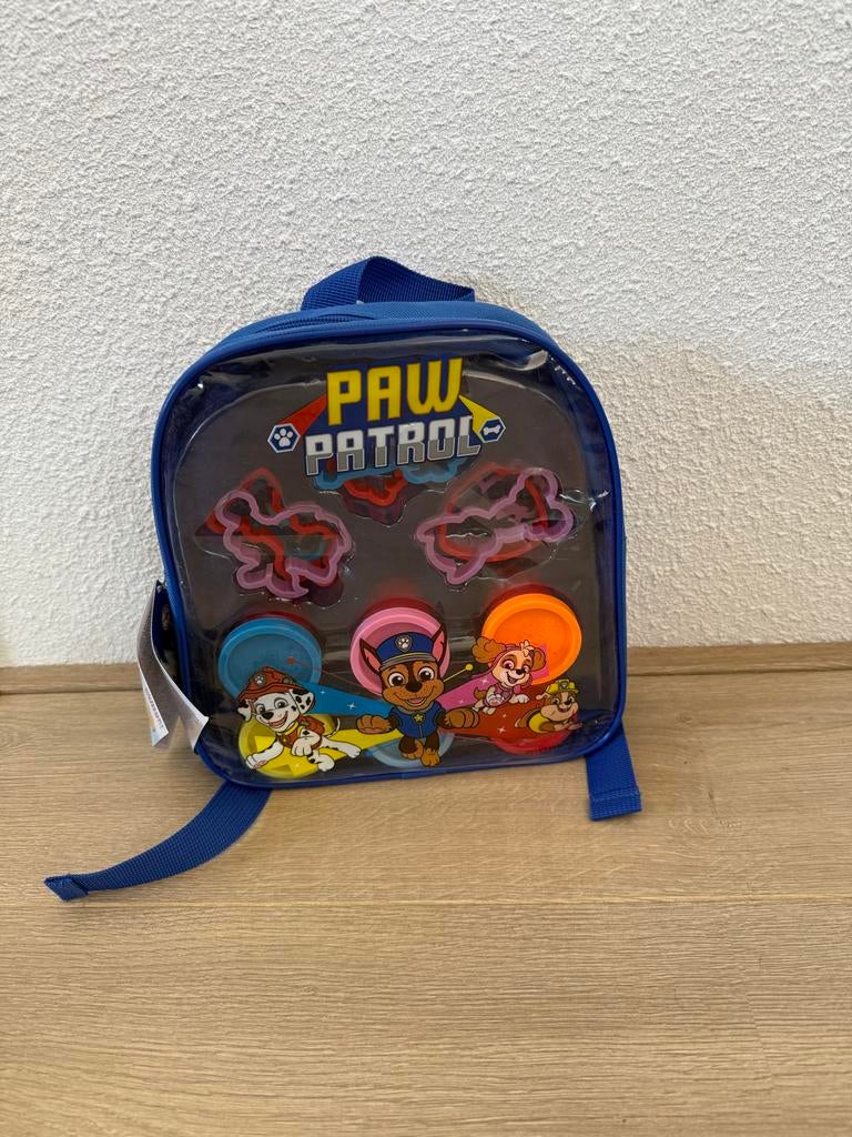 Paw Patrol Rugzak met Uitsteekvormpjes en Klei- Nieuw, Ophalen, Nieuw, Minder dan 30 cm, Blauw