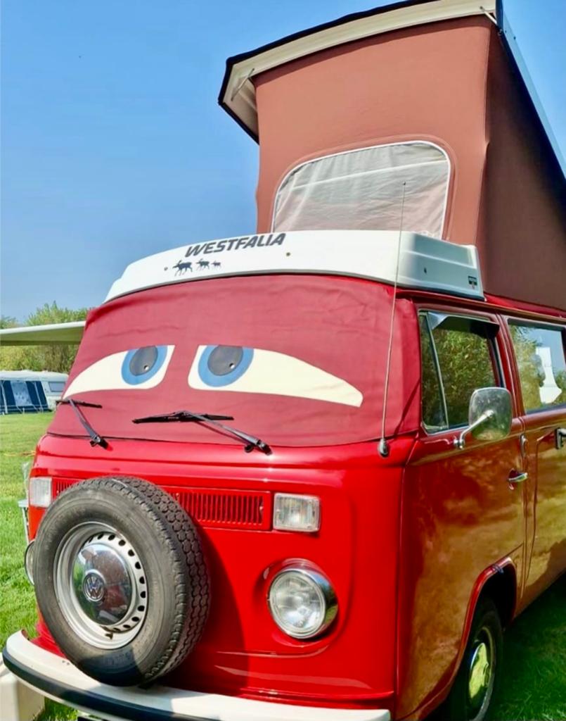 Zonnescherm voorruit Volkswagen T2 bus ogen, Ophalen of Verzenden, Gebruikt, Volkswagen