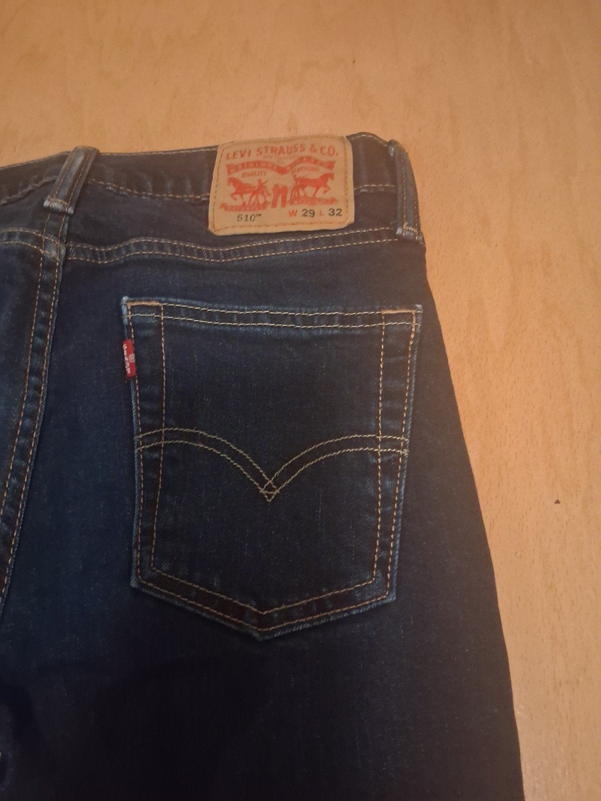 Levi's 510 Skinny Jeans - Donkerblauw (W29 L32), Levi's, Blauw, W32 (confectie 46) of kleiner, Ophalen of Verzenden