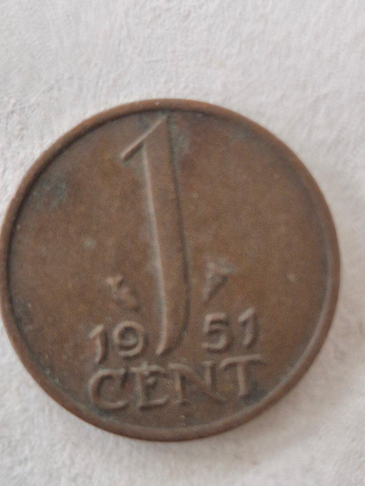 1 Cent Munt Juliana 1951, Ophalen of Verzenden, Koningin Juliana, 1 cent, Losse munt